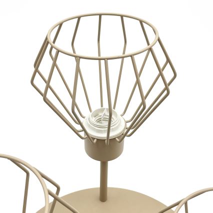 Aufputz-Deckenleuchte AUDREY 3xE27/60W/230V beige