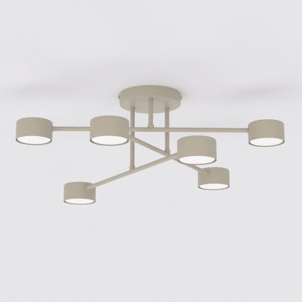 Aufputz-Deckenleuchte HALO 6xGX53/10W/230V beige