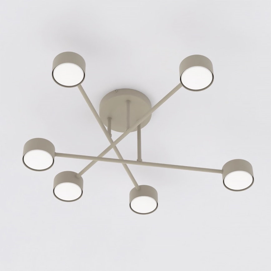 Aufputz-Deckenleuchte HALO 6xGX53/10W/230V beige