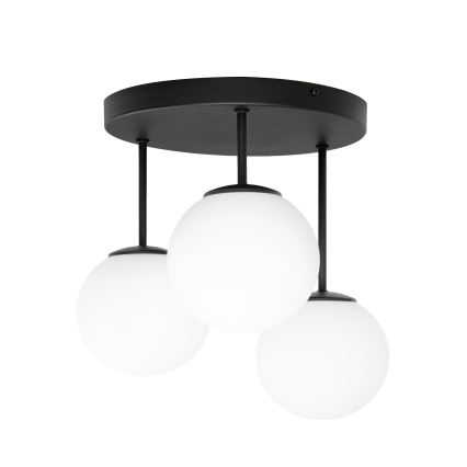 Aufputz-Deckenleuchte MOONLIGHT 3xE27/15W/230V schwarz