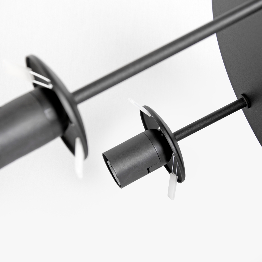 Aufputz-Deckenleuchte MOONLIGHT 3xE27/15W/230V schwarz