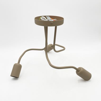 Aufputzleuchte CHARLIE 3xE27/15W/230V beige