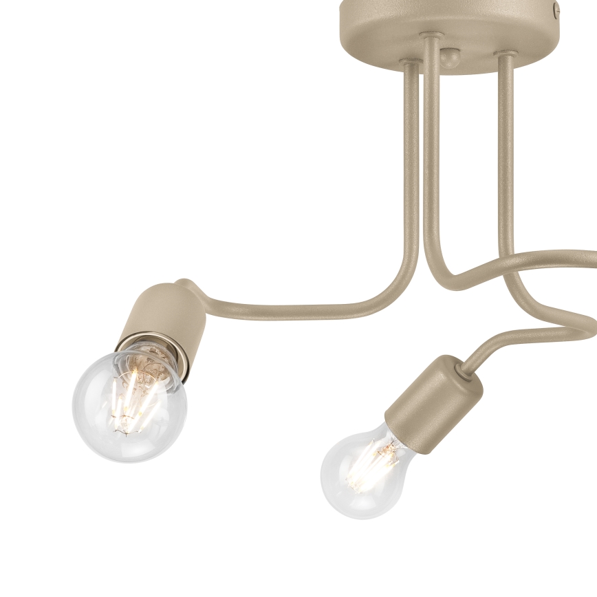 Aufputzleuchte CHARLIE 3xE27/15W/230V beige