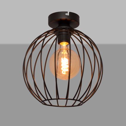Aufsatzkronleuchter MERCURE 1xE27/15W/230V d. 24 cm schwarz
