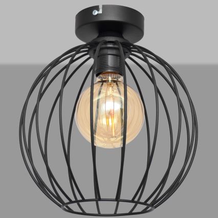 Aufsatzkronleuchter MERCURE 1xE27/15W/230V d. 24 cm schwarz