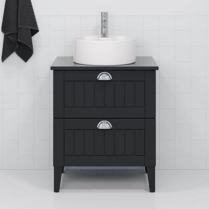 Aufsatzwaschbecken VIKEDAL Ø 38 cm, Keramik/weiß