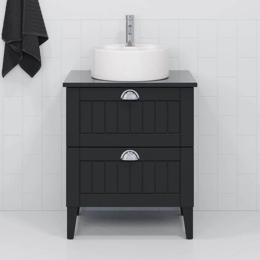 Aufsatzwaschbecken VIKEDAL Ø 38 cm, Keramik/weiß