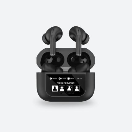 Auricolari wireless con display LCD nero