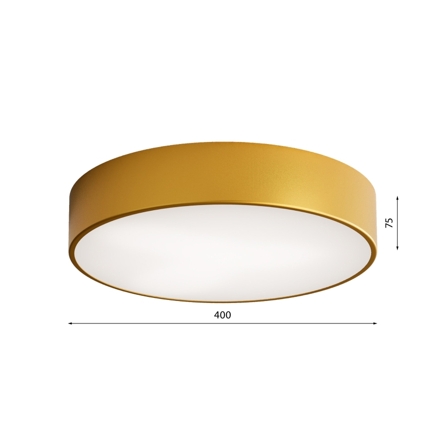 Außendeckenleuchte mit Sensor CLEO 3xE27/24W/230V d. 40 cm Gold IP54