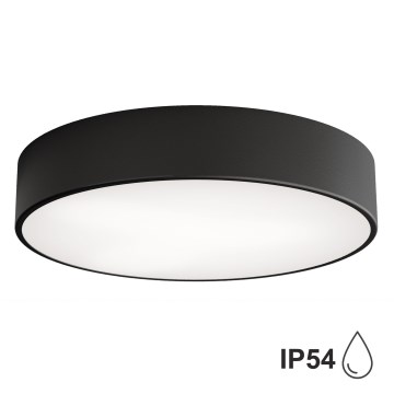 Außendeckenleuchte mit Sensor CLEO 3xE27/24W/230V d. 40 cm schwarz IP54
