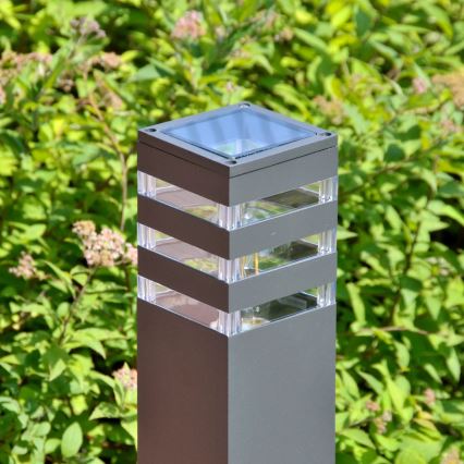 Außenleuchte TEKSAS 1xE27/12W/230V IP44 74 cm Anthrazit