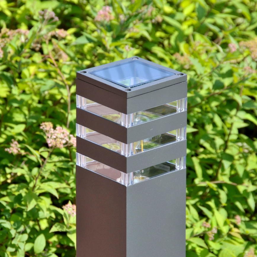 Außenleuchte TEKSAS 1xE27/12W/230V IP44 74 cm Anthrazit