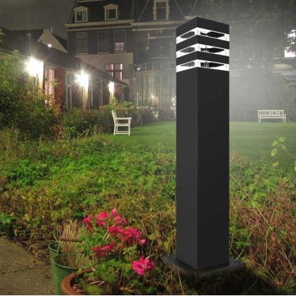 Außenleuchte TEKSAS 1xE27/12W/230V IP44 74 cm Anthrazit