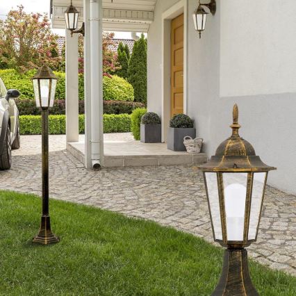 ALU1047C6P - Venkovní lampa LIGURIA E27/60W/230V patina