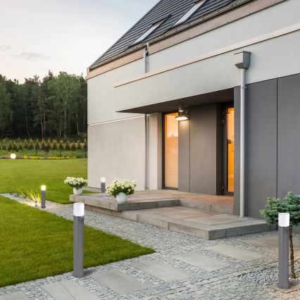 Außenleuchte DALLAS 1xE27/12W/230V IP44 60 cm anthrazit