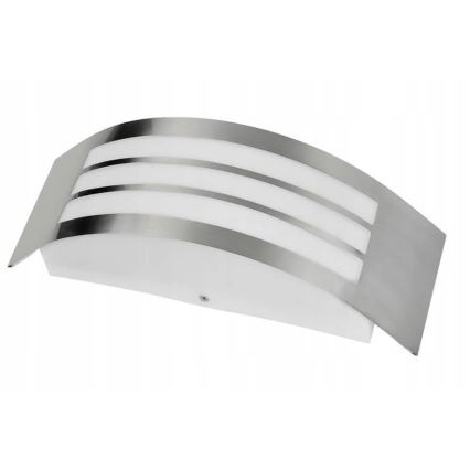 Außenwandbeleuchtung 1xE27/14W/230V IP44 chrom matt