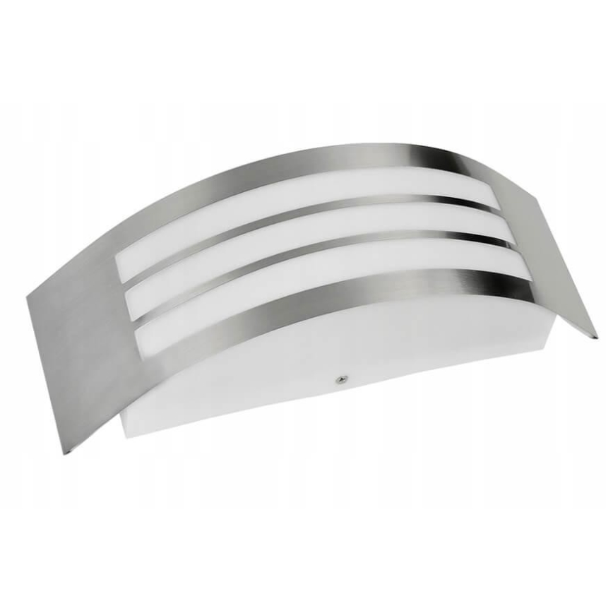 Außenwandbeleuchtung 1xE27/14W/230V IP44 chrom matt