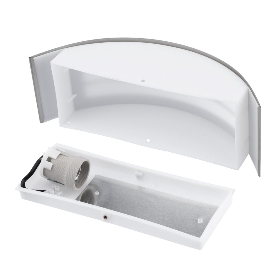 Außenwandbeleuchtung 1xE27/14W/230V IP44 chrom matt