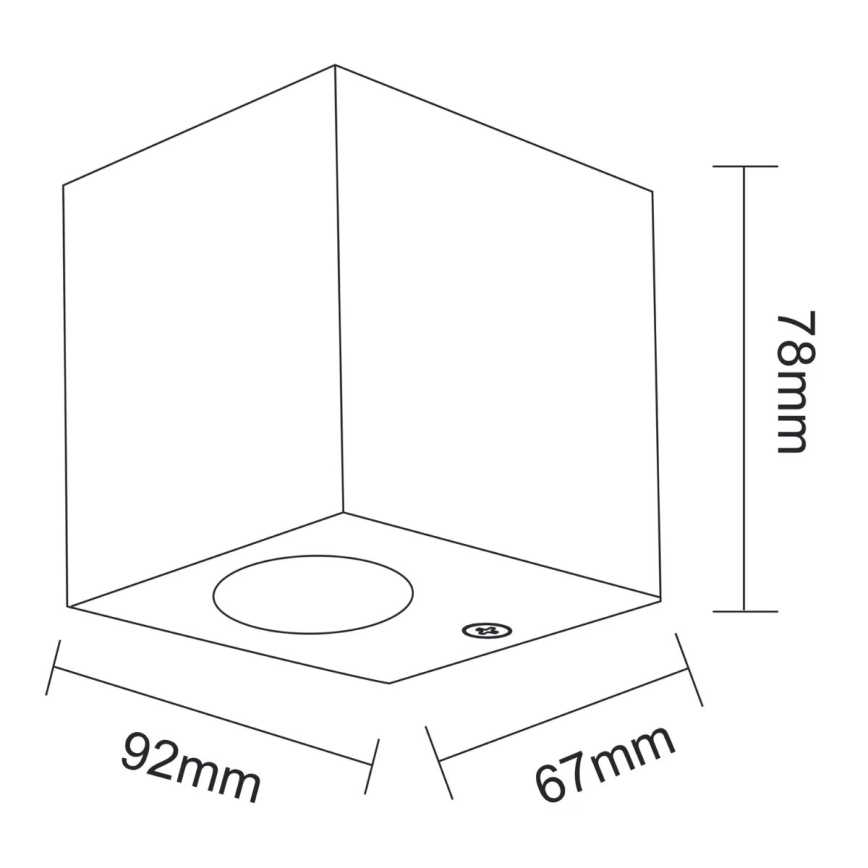 Außenwandleuchte BOSTON 1xGU10/10W/230V IP44