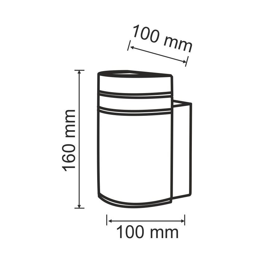 Außenwandleuchte GILBERT 1xGU10/10W/230V IP44
