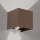 Außenwandleuchte mit Bewegungs- und Dämmerungssensor CUBE-S LED/13W/230V IP54 braun