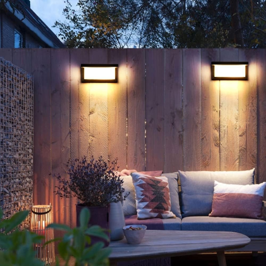 Außenwandleuchte NEELY LED/12W/230V IP54 schwarz