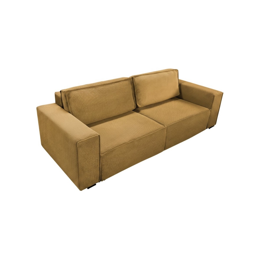Ausklappbares 3‑Sitzer‑Sofa mit Stauraum RONDA, Orange