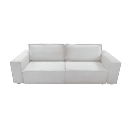 Ausziehbares 3-sitziges Schlafsofa mit Stauraum RONDA, Beige