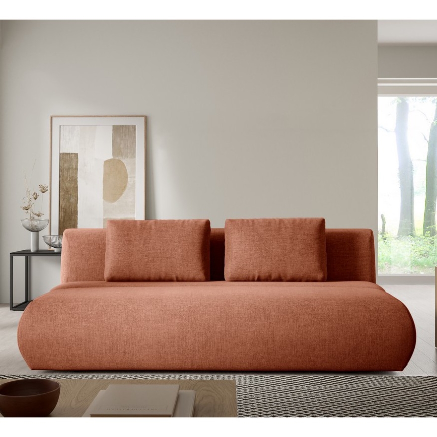 Ausziehbares Dreisitzer-Sofa FANO, braun