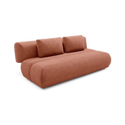 Ausziehbares Dreisitzer-Sofa FANO, braun