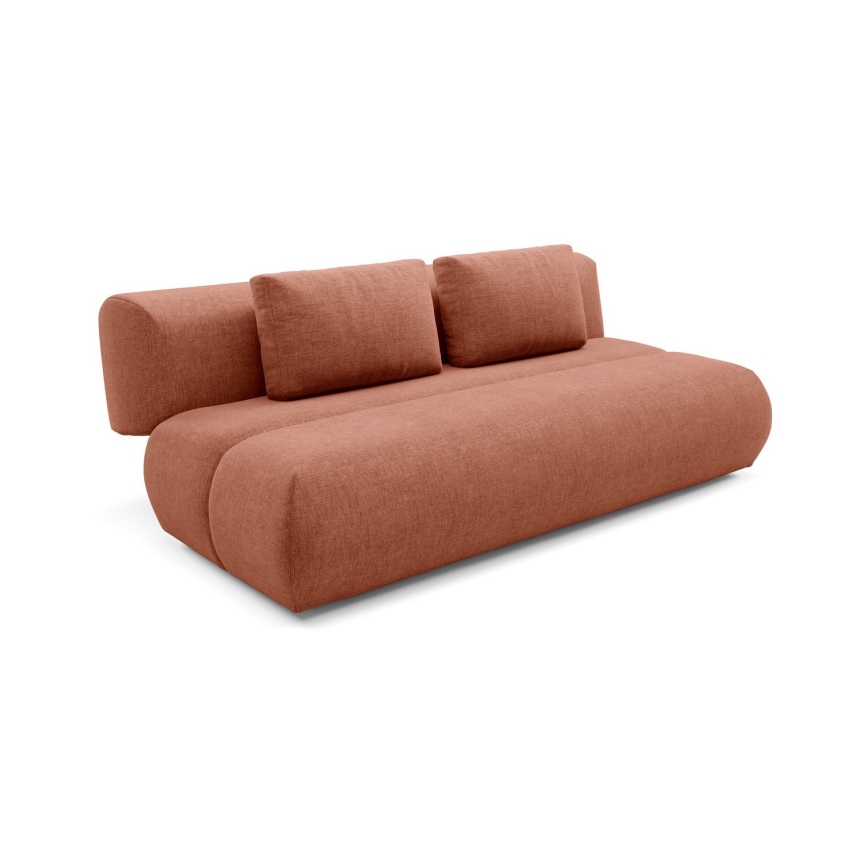 Ausziehbares Dreisitzer-Sofa FANO, braun