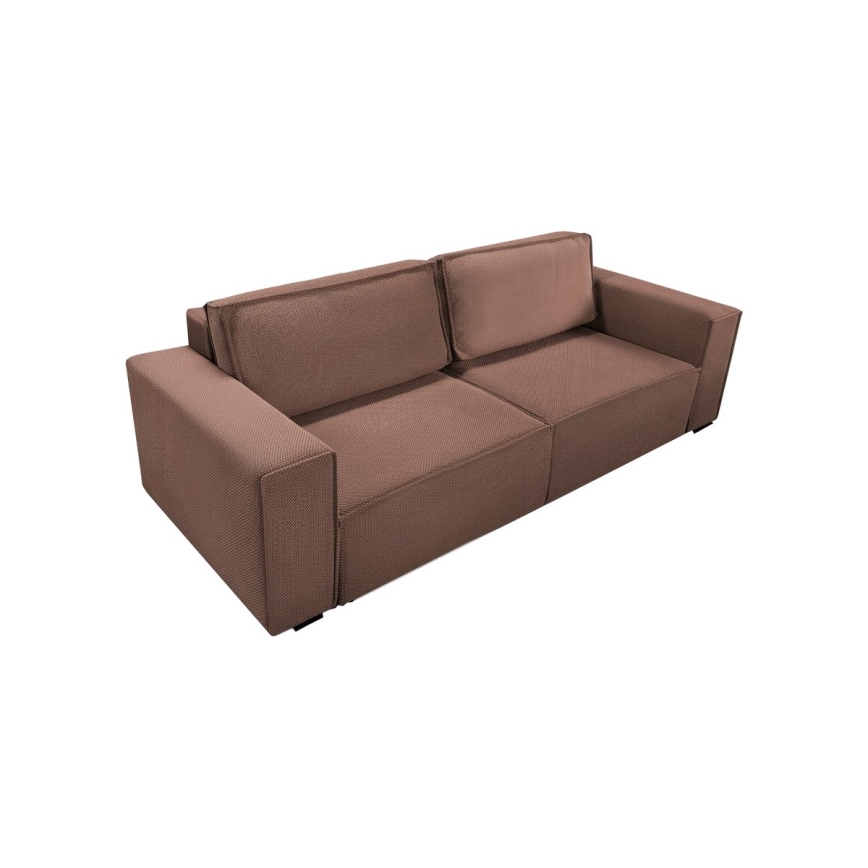 Ausziehbares Dreisitzer-Sofa mit Stauraum RONDA, rot