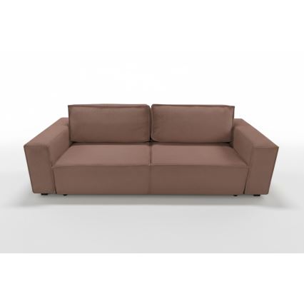 Ausziehbares Dreisitzer-Sofa mit Stauraum RONDA, rot