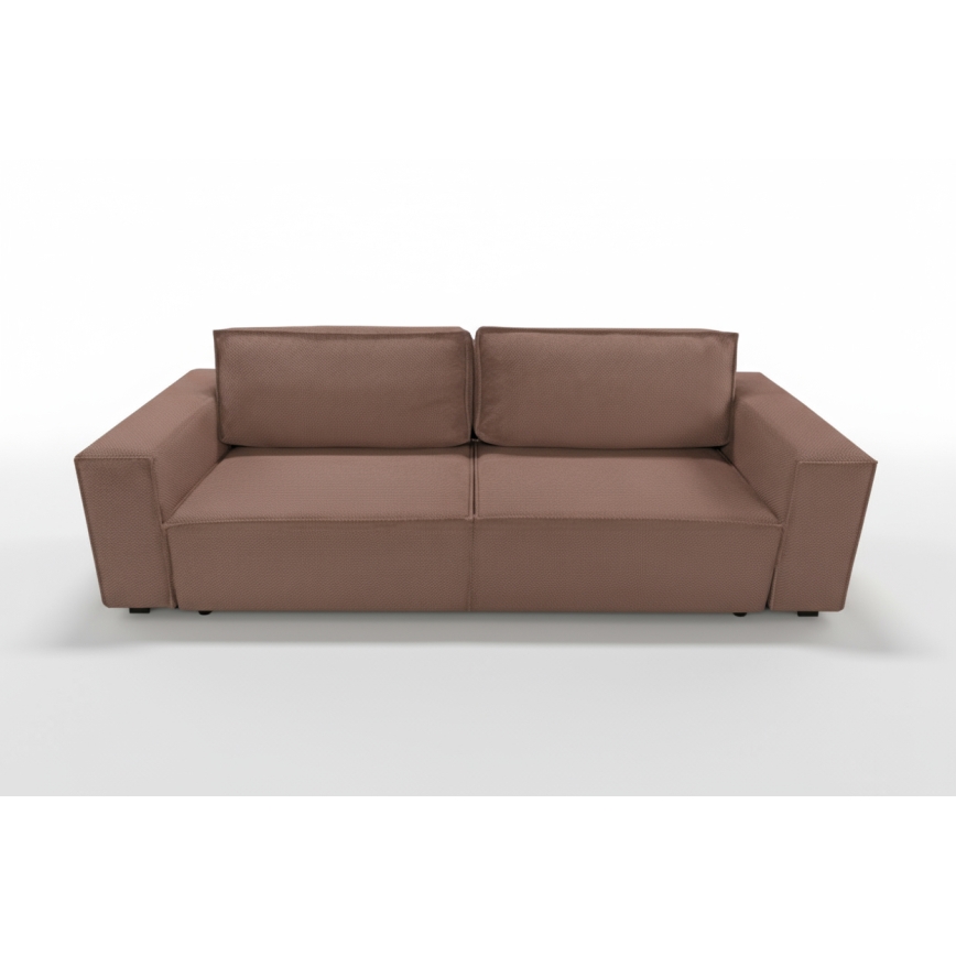Ausziehbares Dreisitzer-Sofa mit Stauraum RONDA, rot