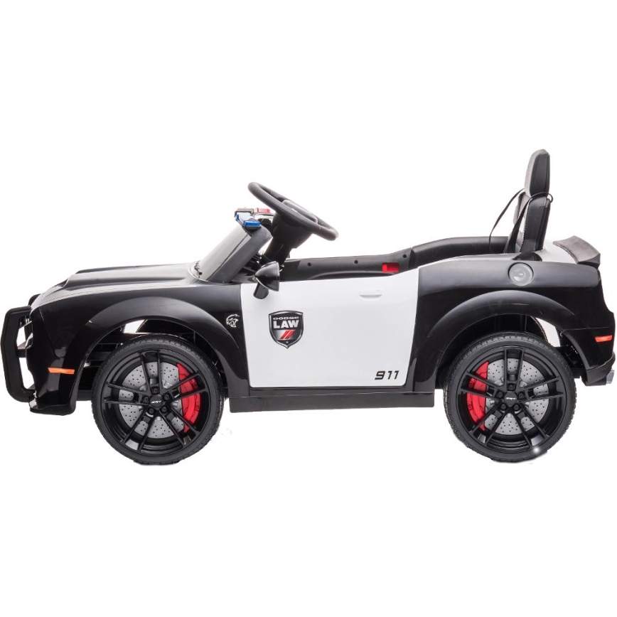 Auto elettrica Dodge Challenger Auto della polizia 50W/4500 mAh  nero/bianco
