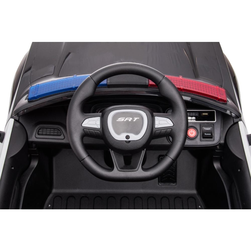 Auto elettrica Dodge Challenger Auto della polizia 50W/4500 mAh  nero/bianco
