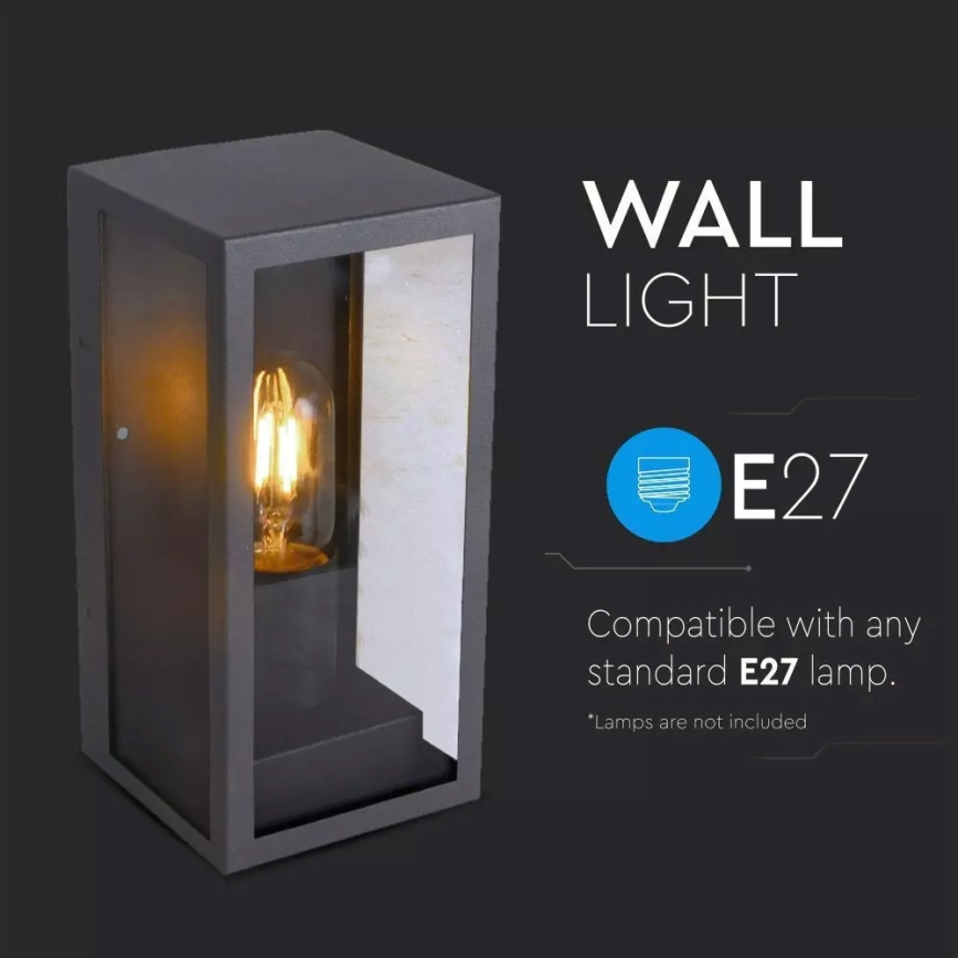 Auβen-Wandbeleuchtung 1xE27/60W/230V IP44