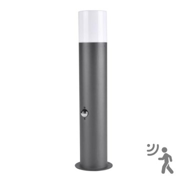 Auβenleuchte mit Sensor DALLAS 1xE27/12W/230V IP44 Graphit