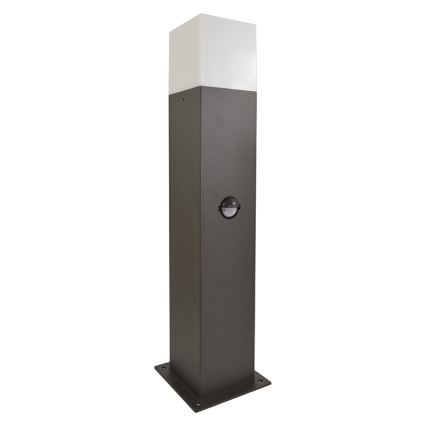 Auβenleuchte mit Sensor NEW YORK 1xE27/12W/230V IP44 44 cm Graphit