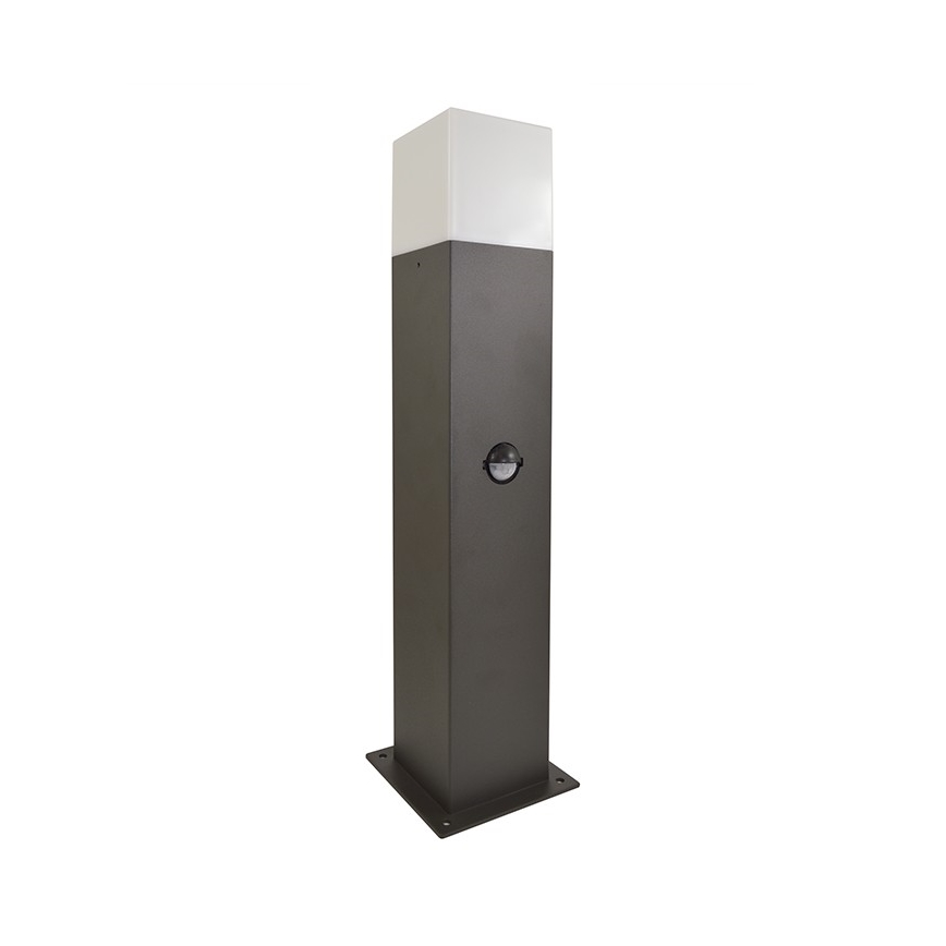 Auβenleuchte mit Sensor NEW YORK 1xE27/12W/230V IP44 44 cm Graphit