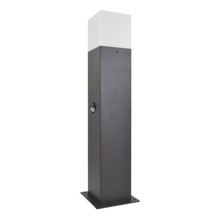 Auβenleuchte mit Sensor NEW YORK 1xE27/12W/230V IP44 44 cm Graphit
