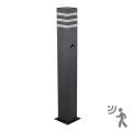 Auβenleuchte mit Sensor TEKSAS 1xE27/12W/230V IP44 74 cm Graphit