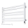 AVANGARD Scaldasalviette da bagno con termostato – 316 W / 230 V, 50,6 cm, IP44, bianco, sinistro, profilo quadrato