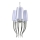 Azzardo AZ0028 - Lampadario su fune DIABLO 6xE14/11W/230V bianco