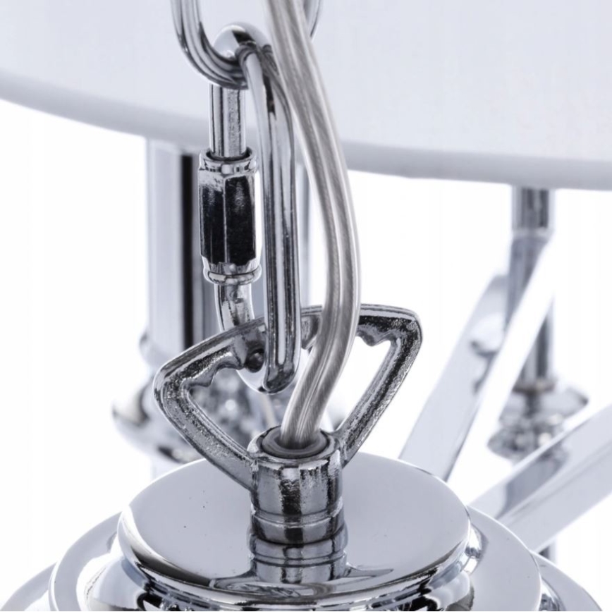 Azzardo AZ0173 - Lampadario su catena DIABLO 12xE14/11W/230V bianco