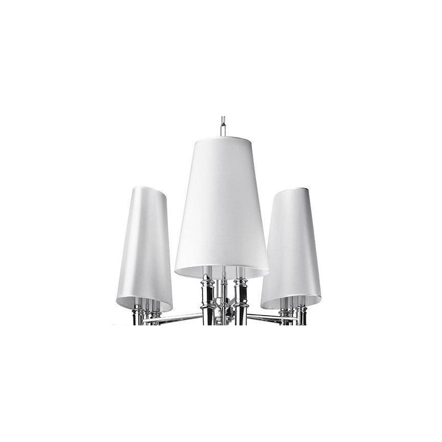 Azzardo AZ1232 - Lampadario su catena DIABLO 6xE14/11W/230V bianco
