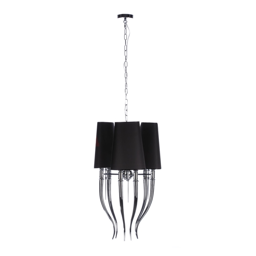 Azzardo AZ1345 - Lampadario su catena DIABLO 6xE14/11W/230V nero