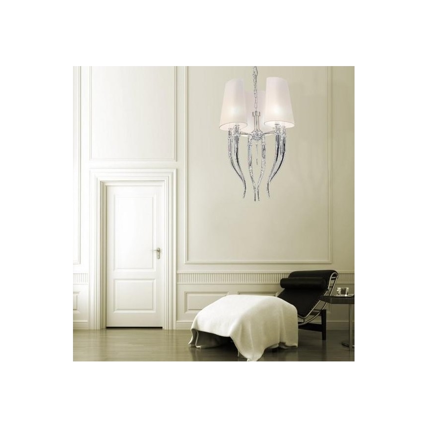 Azzardo AZ1345 - Lampadario su catena DIABLO 6xE14/11W/230V nero