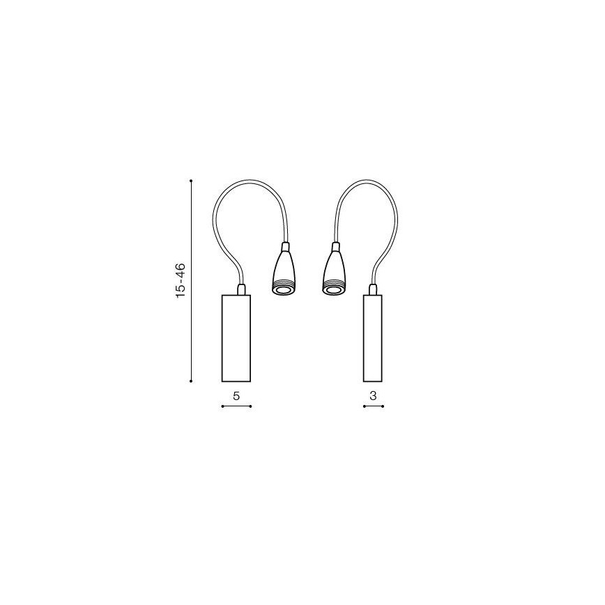 Azzardo AZ1548 - Faretto LED da parete per bagni VERONICA 1xLED/3W/230V