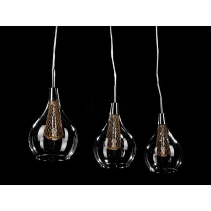 Azzardo AZ1689 - Suspension avec fil ELEKTRA 3xG9/40W/230V
